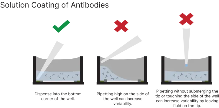 Solution Coating of Antibodie